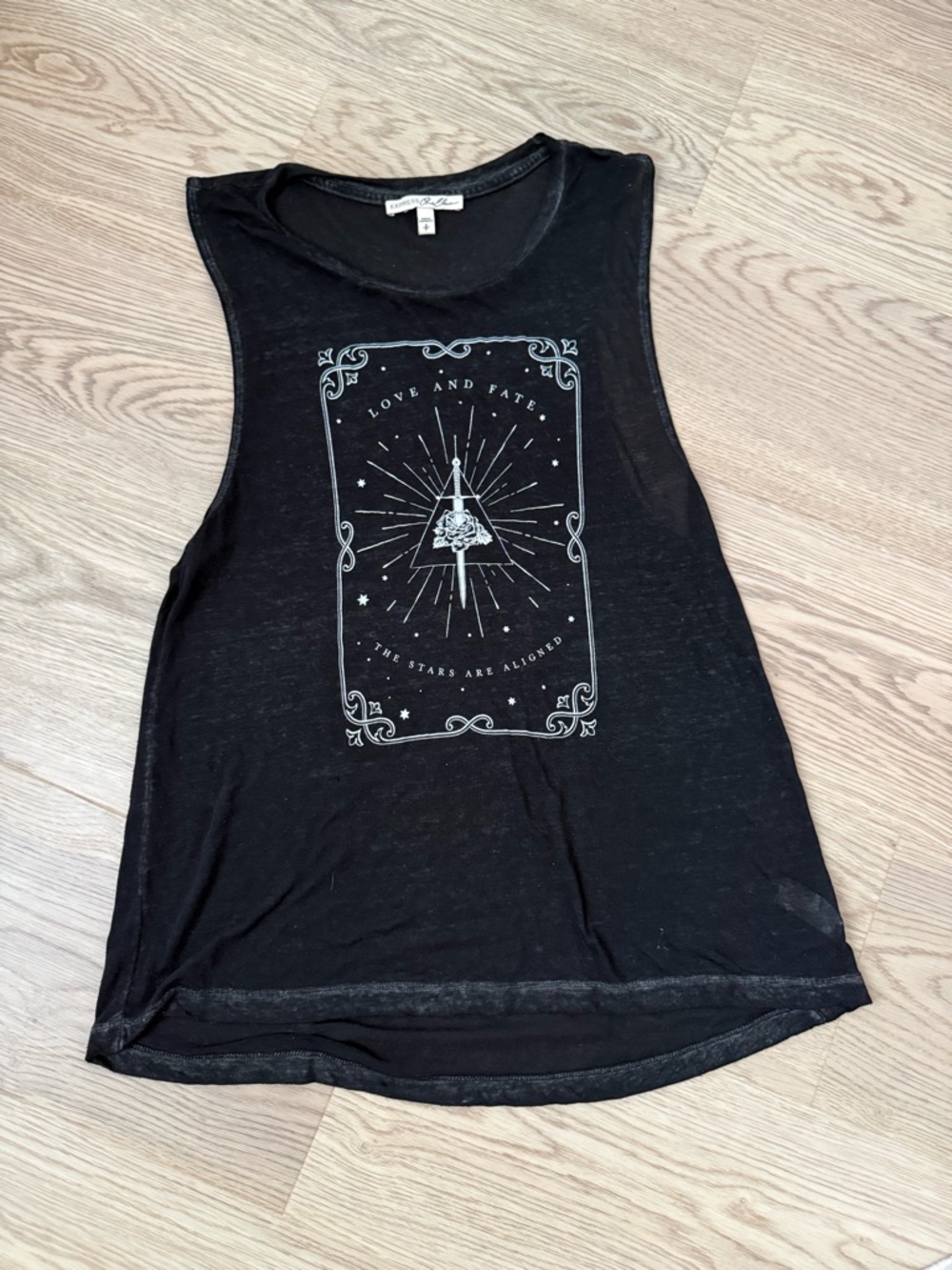 Express Black Graphic Muscle Tank
